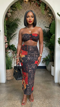 Midnight Rose Mesh Set by My Store featuring black mesh fabric and rose pattern, displayed on a mannequin.