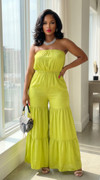 Jumpsuit Ruffle Hem