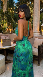 Ruched Sleeveless Midi Dress