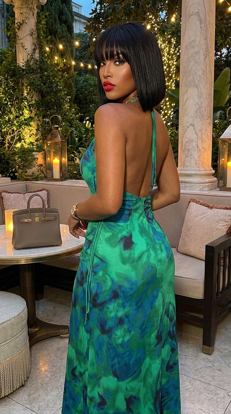 Ruched Sleeveless Midi Dress
