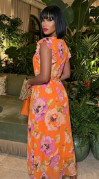 Shelby & Palmer Floral Ruffled Sleeve